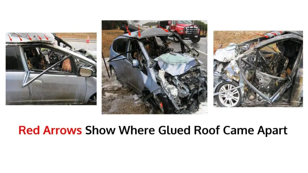 John Eagle Collision Center Defective Repair Lawsuit Shows Glued Roof Came Apart In Honda Wreck